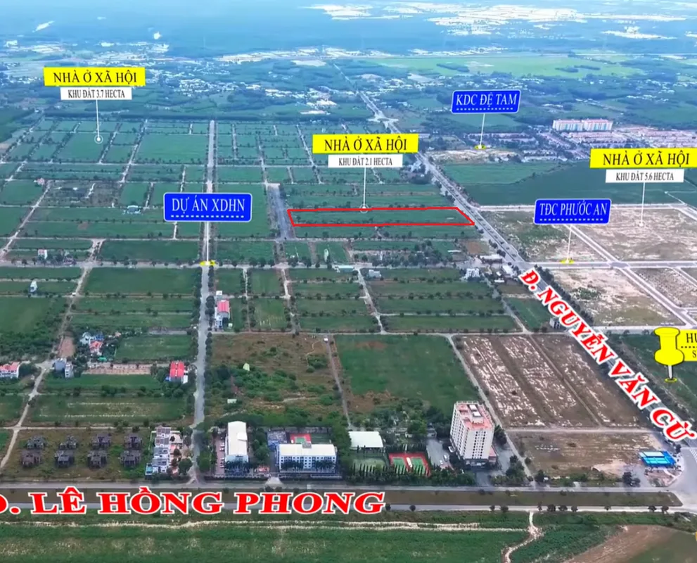 Phối cảnh Khu chung cư NOXH tại khu đất 3,71 ha xã Phước An