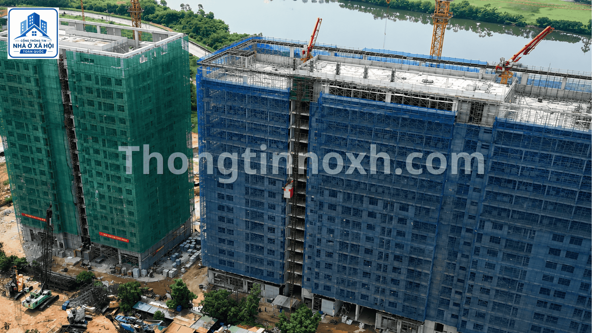 Tiến độ thi công X2 Trần Phú - HANDICO Riverside